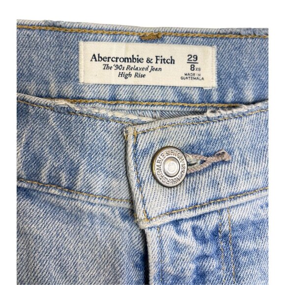 Abercrombie & Fitch Women's High Rise 90s Relaxed Jeans Size 29 - Picture 3 of 8